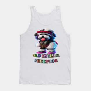 Cute old English Sheepdog Tank Top